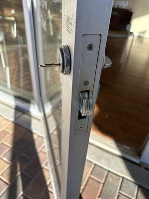 store front door lock