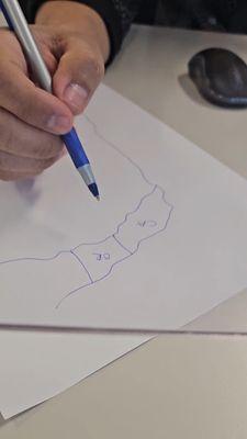 Instead of an insightful explanation, Latino Kim Jong Un decided to be rude and demeaning by drawing a map.