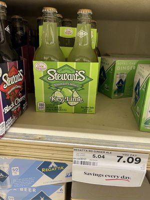 Stewart's Key Lime soda