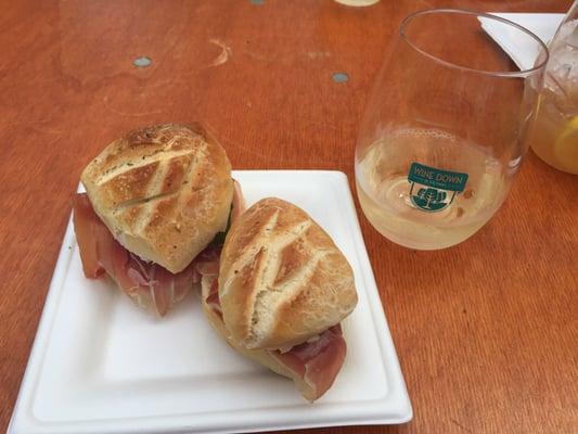 V Pizza sandwiches at Wine in the Parks (2015)