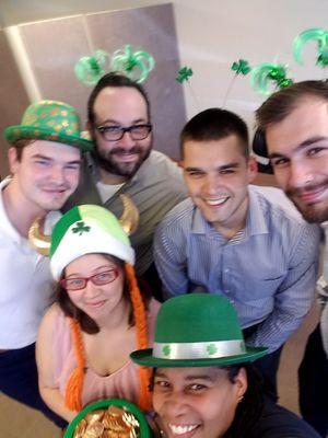 St. Patrick's Day at the office.