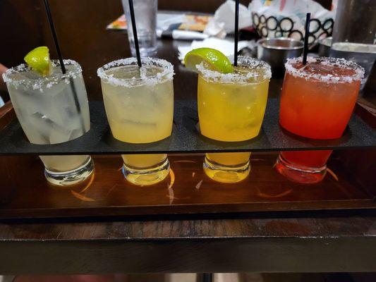 Flight of four Margaritas. You can actually choose which ones you want. All for only $14!!!