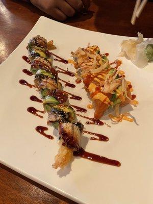 Black dragon roll and Naughty Girl Roll