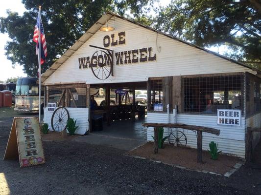 Beer garden. Ole Wagon Wheel