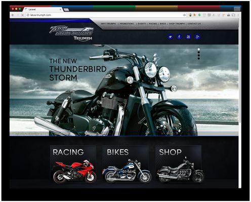 Website Design: Triumph Motorcycles