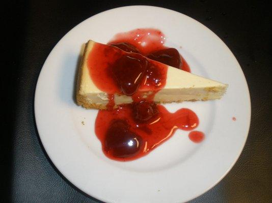 Cheesecake with Strawberry Topping