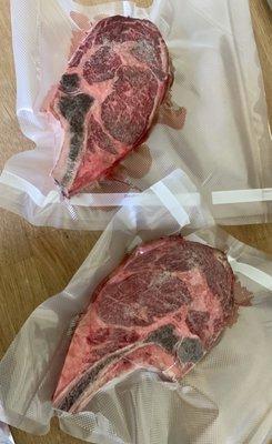 Prime ribeyes ready for sous vide