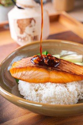 Honey-glazed Salmon