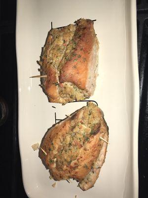 Stuffed salmon!! Delicious