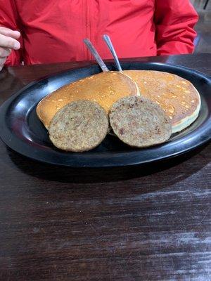 Pancakes and sausage