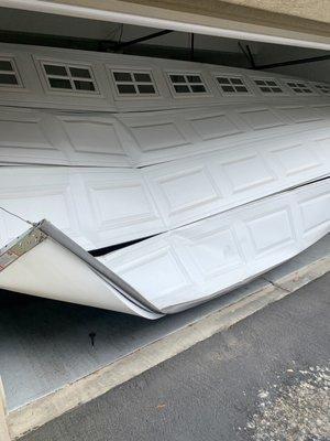 We replace broken garage doors.