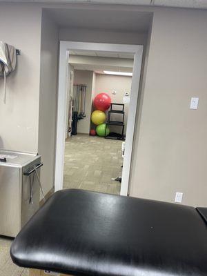 Extra space for physical therapy