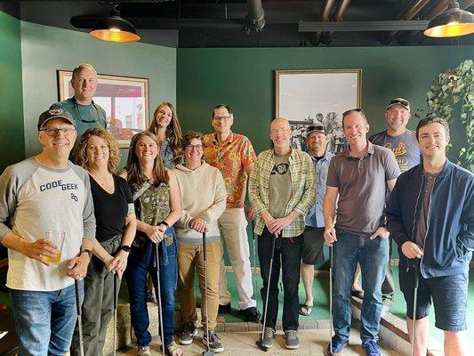 The Geeks gathered at the local putt-putt course for some friendly competition.