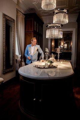 Clive Christian Chicago dressing room. Visit Clive Christian Chicago to tour our beautiful lifestyle apartment. Photo by JeanCharles Boisset