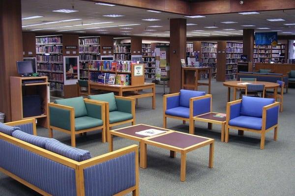 Comfortable seating and study areas