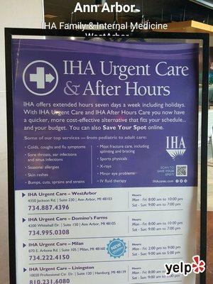 The Urgent Care facilities will take anybody, even if they're not established patients.