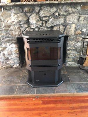 Pellet Stove Install