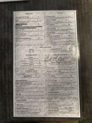 Menu - 9/30/23