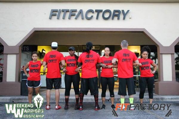 Inspirational T-Shirt Bootcamp. The Personal Trainers of Fit Factory