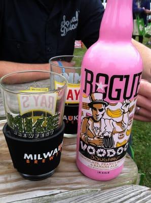 Delicious Rogue Voodoo beer.