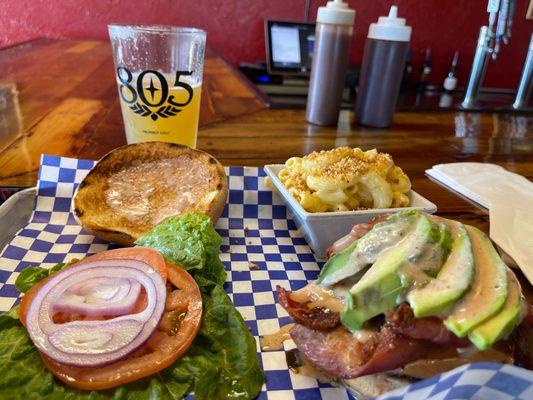 Chicken BBQ Burger with Mac