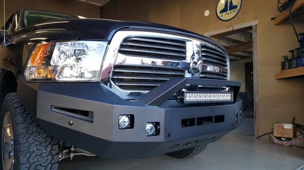 custom bumper with led lighting and donor sensors