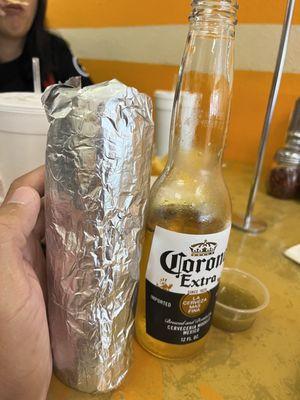 Regular size do you spell Kearny, carna Asada burrito