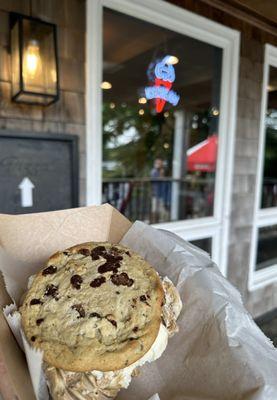 Ice Cream Sandwich with Affogato Vanilla Ice Cream