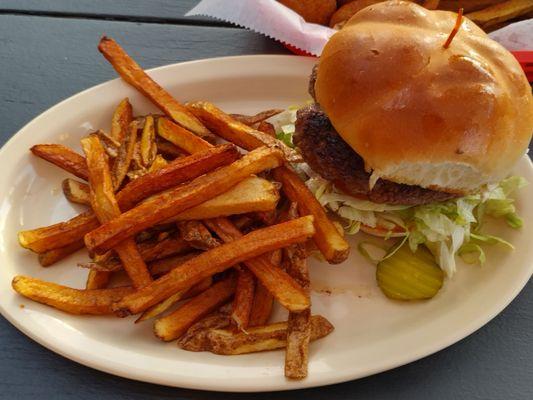 My half pound make it your way burger!  Delicious and humongous!