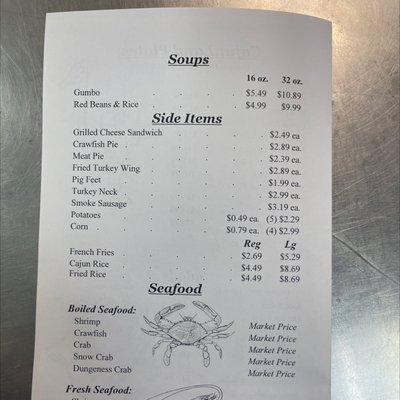 Updated menu 06/23/2022