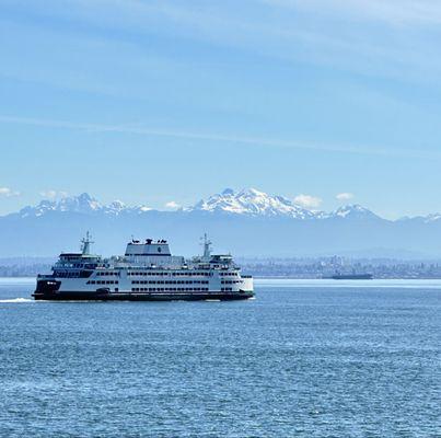 View crossing to Whidbey island