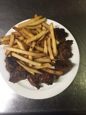 Steak Tips with fries