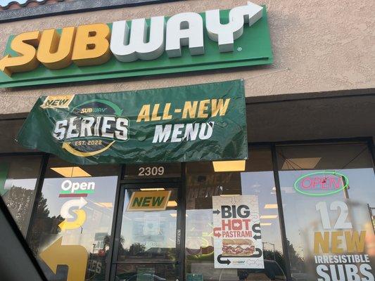 Subway store entrance