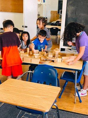 After school program activity MAZE & MARBLES. This activity helps sharpen their memory, build their focus and increases concentration level.