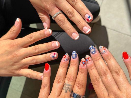 July 4th nails