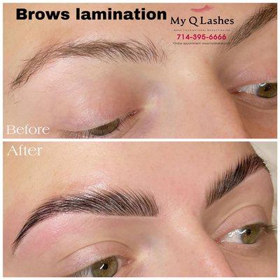 Brow lamination