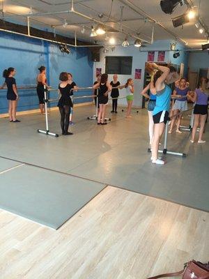 Teen Ballet class at INTUIT dance