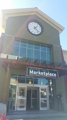 College Creek Marketplace front entrance.