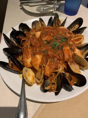 Seafood Trio Marinara Sauce