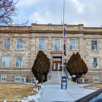 Elmore County Courthouse in Mountain Home, Idaho.