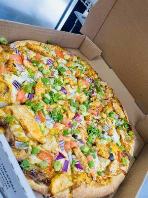 Butter Chicken Pizza