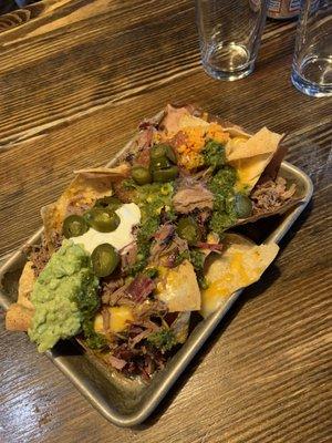 1/2 order of BBQ Nachos with Brisket