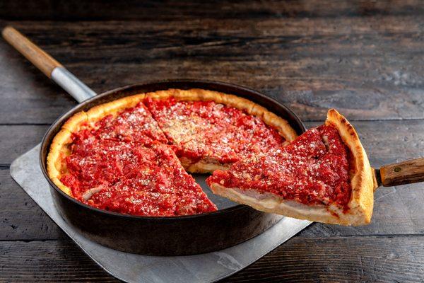 Sausage Deep Dish Pizza