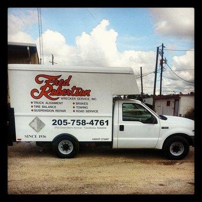 Fred Robertson Wrecker Service is a locally owned and operated towing company that was started in 1936 by Fred Robertson and ...