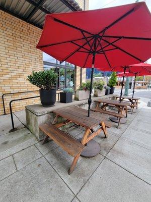 Outside seating