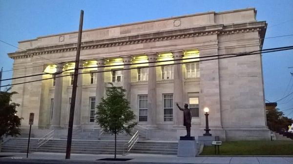 Outside view of the Main Library.