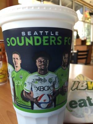 Seattle Sounders FC special cup.