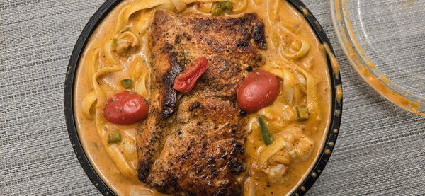 Salmon Fettuccine