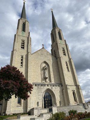 Front of the church