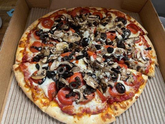 Pepperoni, mushroom and olive